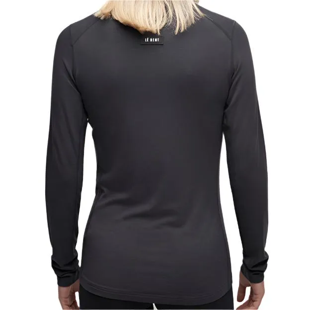 LE BENT Core Midweight Crew thermal top - Womens - Dark Cloud