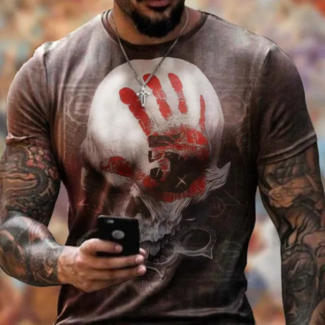 Men's T-shirt round neck short sleeve